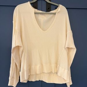 WORN ONCE Free People Waffle Knit